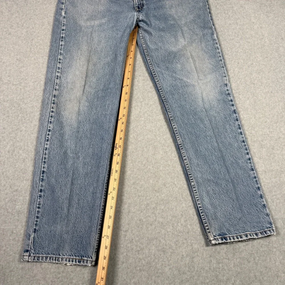 Vintage 90s Levis 505 Orange Tab Jeans Mens 36x30 Light Wash Straight Leg Grunge